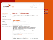Tablet Screenshot of aachen.donumvitae.org